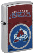 Load image into Gallery viewer, Zippo Lighter - Custom Engraved with Your Message for NHL Colorado Avalanche 2024 Street Chrome Pocket Lighter 46187