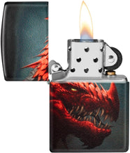 Load image into Gallery viewer, Zippo Lighter- Personalized Message Engrave for Dragon Red Dragon 48777