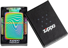 Load image into Gallery viewer, Zippo Lighter- Personalized Message for Geometric Patterns Wavy Pattern 48775
