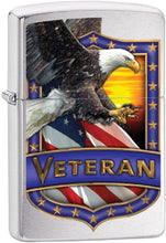 Load image into Gallery viewer, Zippo Lighter-Us Veteran Design Windproof Lighter (Eagle #Z5311)