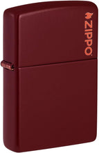 Load image into Gallery viewer, Zippo Lighter - Custom Message Engrave Merlot Matte Color Zippo Logo- 46021ZL