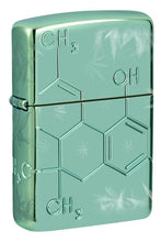 Load image into Gallery viewer, Zippo Lighter - Custom Engraved with Your Message for Cannabis Compound Design Armor High Polish Green Pocket Lighter 46313