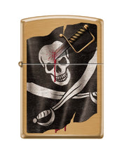 Load image into Gallery viewer, Zippo Lighter- Personalized Engrave for Skull Series2 Pirate Flag #Z6009
