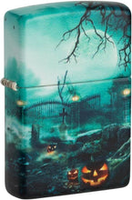 Load image into Gallery viewer, Zippo Lighter - Customized Message Halloween Graveyard, 540 Color - Matte 48389