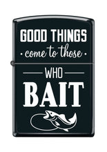 Load image into Gallery viewer, Zippo Lighter- Personalized Engrave for Those Who Bait Fishing Black Matte Z5200