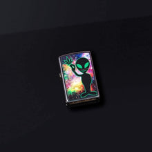 Load image into Gallery viewer, Zippo Lighter- Personalized Engrave Glow in The Dark Alien Design #49441