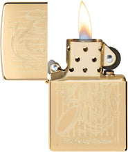 Load image into Gallery viewer, Zippo Lighter - Customized Message Brass High Polish Brass Pocket Lighter 46568