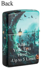 Load image into Gallery viewer, Zippo Lighter - Customized Message Halloween Graveyard, 540 Color - Matte 48389