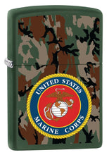 Load image into Gallery viewer, Zippo Lighter- Personalized for United States USMC Camouflage Green #Z5013
