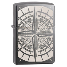 Load image into Gallery viewer, Zippo Lighter- Personalized Engrave for Compass Design Black Ice #29232