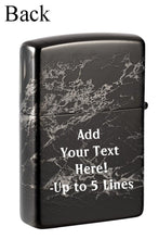 Load image into Gallery viewer, Zippo Lighter - Personalized Customize Message Engrave on Backside for Zippo Brand Design Logo Lighter (Flame 360 48738)