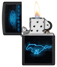 Load image into Gallery viewer, Zippo Lighter - Personalized Customize Message Engrave on Backside for Ford Design Zippo Lighter (Ford Mustang Neon 48404)