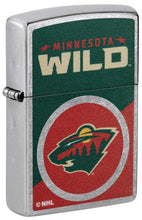 Load image into Gallery viewer, Zippo Lighter - Custom Engraved with Your Message for NHL Minnesota Wild 2024 Street Chrome Pocket Lighter 46195