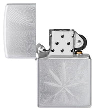 Load image into Gallery viewer, Zippo Lighter - Custom Engraved with Your Message - Engraved Weed Leaf - Satin Chrome 46256