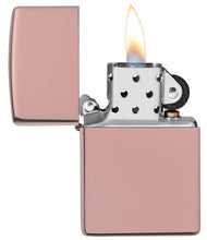 Load image into Gallery viewer, Zippo Lighter - Personalized Message Engraved on Backside Colored Windproof Lighter Rose Gold 49190
