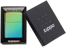 Load image into Gallery viewer, Zippo High Polish Teal Pocket Lighter, One Size