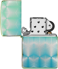 Load image into Gallery viewer, Zippo Pattern 360 Design High Polish Teal Pocket Lighter