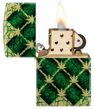 Load image into Gallery viewer, Zippo Lighter- Custom Message Engraved on Argyle Leaf Leaves - 540 Fusion 46265