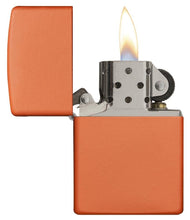 Load image into Gallery viewer, Zippo Lighter – Personalized Custom Message Engraved Windproof Classic Pocket Lighter Orange Matte