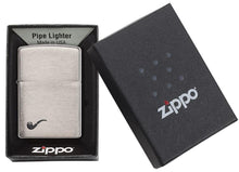 Load image into Gallery viewer, Zippo Lighter- Personalized Engrave Pipe Design Pipe Insert Pipe Brushed 200PL