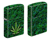 Load image into Gallery viewer, Zippo Lighter - Personalized Custom Message Engraved on Back for Leaf Designs Windproof Zippo Lighter (Leaf 540 Color #Z6022)