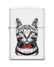 Load image into Gallery viewer, Zippo Lighter- Personalized Engrave Cool Cat Bow Kitten Puddy Cool Cat Z5563