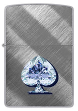 Load image into Gallery viewer, Zippo Lighter - Custom Engraved with Your Message - Gleaming Spade Design - Diagonal Weave 46472