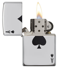 Load image into Gallery viewer, Zippo - Customized Message Back Ace of Spades Zippo Windproof (Lucky Ace) #24011