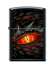 Load image into Gallery viewer, Zippo Lighter- Personalized Message for Dragon Dragon Eye Blacklight #Z6035