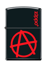 Load image into Gallery viewer, Zippo Lighter - Personalized Custom Message Engraved on Backside for Special Designs Windproof Lighter (Anarchy A Logo Z5221)