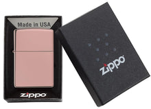 Load image into Gallery viewer, Zippo Lighter - Personalized Message Engraved on Backside Colored Windproof Lighter Rose Gold 49190