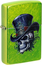 Load image into Gallery viewer, Zippo Lighter - Customized Message on Steampunk Skeleton Lurid Pocket 46709