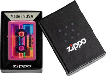 Load image into Gallery viewer, Zippo Lighter - Customized Message Neon Cassette Frequency Pocket Lighter 46693