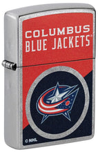 Load image into Gallery viewer, Zippo Lighter - Custom Engraved with Your Message for NHL Columbus Blue Jackets 2024 Street Chrome Pocket Lighter 46188