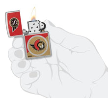 Load image into Gallery viewer, Zippo Lighter - Custom Engraved with Your Message for NHL Ottawa Senators 2024 Street Chrome Pocket Lighter 46201