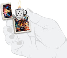 Load image into Gallery viewer, Zippo Psychedelic Tiger Design Mercury Glass Pocket Lighter