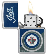 Load image into Gallery viewer, Zippo Lighter - Custom Engraved with Your Message for NHL Winnipeg Jets 2024 Street Chrome Pocket Lighter 46212