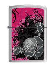 Load image into Gallery viewer, Zippo Lighter- Personalized Engrave Blossoms Flower Power Design Rose Z258