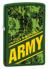 Load image into Gallery viewer, Zippo Lighter- Personalized Message for U.S. Army Camouflage Green Matte #Z5001