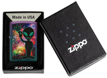 Load image into Gallery viewer, Zippo Lighter- Personalized Engrave Glow in The Dark Alien Design #49441