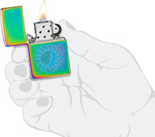 Load image into Gallery viewer, Zippo Lighter - Custom Message Engrave Backside Sun and Moon - Multi-Color 48960