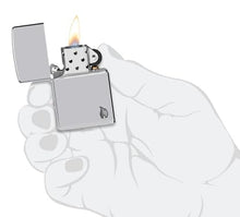 Load image into Gallery viewer, Zippo Lighter - Custom Engraved with Your Message - Armor Deep Carved Flame - High Polish Chrome 46396