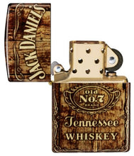Load image into Gallery viewer, Zippo Lighter - Custom Engraved with Your Message for Jack Daniel's® Barrel Design 540 Tumbled Brass Pocket Lighter 46278