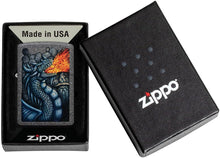 Load image into Gallery viewer, Zippo Fiery Dragon Design Iron Stone Pocket Lighter