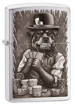 Load image into Gallery viewer, Zippo Lighter- Personalized Engrave Ace of Spades Card Game Poker Dog Z5047