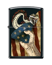 Load image into Gallery viewer, Zippo Lighter -for Don't Tread On Me Flags Snake American Grunge Flag Z5452