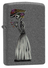 Load image into Gallery viewer, Zippo Personalized Message Engraved on Backside Iron Stone Wedding Couple Dead Skulls Set #28987