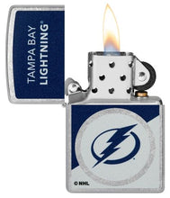 Load image into Gallery viewer, Zippo Lighter - Custom Engraved with Your Message for NHL Tampa Bay Lightning 2024 Street Chrome Pocket Lighter 46207