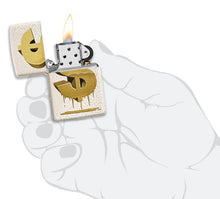 Load image into Gallery viewer, Zippo Lighter- Personalized Message Engrave Drippy Dollar Design 49681