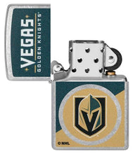 Load image into Gallery viewer, Zippo Lighter - Custom Engraved with Your Message for NHL Vegas Golden Knights 2024 Street Chrome Pocket Lighter 46210